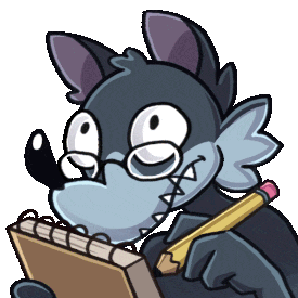 PookieTheWolf - Animated Emote (2025) (Art: Hunnebe4r)