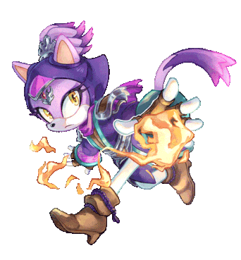 Blaze - Animation for Sonic Stamp Rally (2025) (Art: LazyChickenButt)