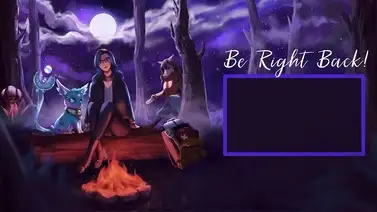 CelestialxZen - Twitch Screen - Be Right Back (2021) (Art: Sinillus) 